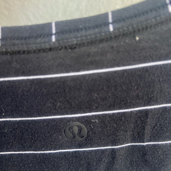 Tops - Lululemon Black and White Striped Top